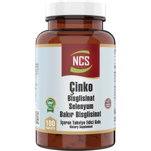 Çinko Bisglisinat & Bakır Selenium 180 Tablet