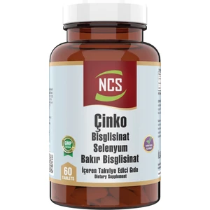 Çinko Bisglisinat & Bakır Selenium 60 Tablet