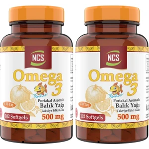 Omega 3 Limon Aromalı Balık Yağı 1000MG 2 x Kutu