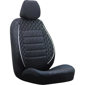 Peugeot 307 Oto Koltuk Kilifi Gof Siyah-Beyaz
