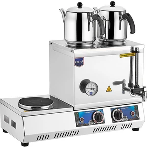 K34 Çift Demlikli Elektrikli 40 Model 28 Lt Çay Ocağı-DEMLİK DAHİL DEĞİLDİR