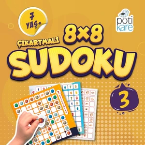 Pöti Kare 8x8 Çıkartmalı Sudoku - 3