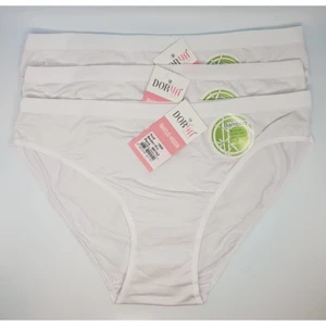 3 Adet Beyaz Renk Bambu Bikini Külot