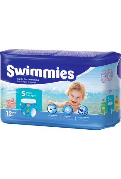 Swimmies Mayo Bebek Bezi Small-Küçük 7-13KG 36 'lı(3 Lü Set)