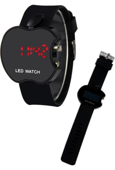 Zavira Elma Apple Şeklinde Dijital LED Watch Kol Saati Çocuk Kol Saati Elma Saat