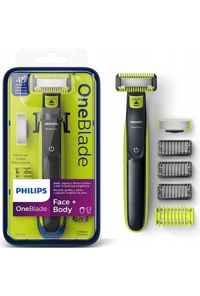 Philips OneBlade Şekillendirici Tıraş Makinesi (Yüz ve Vücut) - QP2620/20