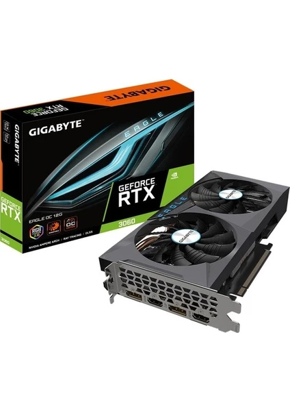 Gıgabyte Geforce Rtx 3060 Eagle Oc 12GB Gddr6 192BIT DX12 Nvidia Ekran Kartı