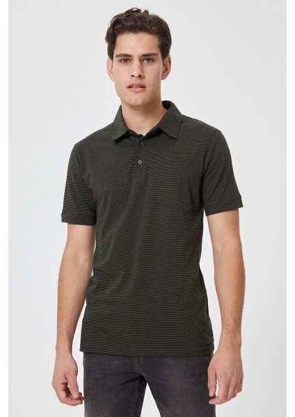 Lee Cooper Daker Haki Polo Yaka T-Shirt