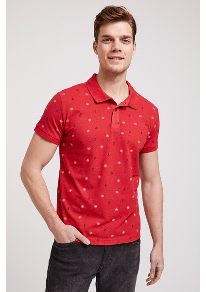 Anchors Kırmızı Polo Yaka T-Shirt fiyatları