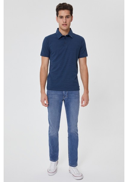 Lee Cooper Daker İndigo Polo Yaka T-Shirt