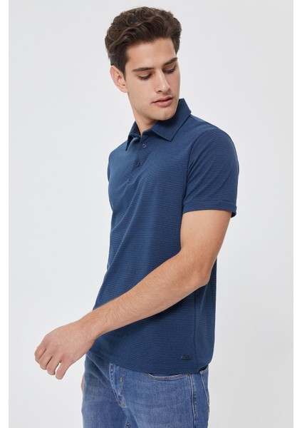 Lee Cooper Daker İndigo Polo Yaka T-Shirt