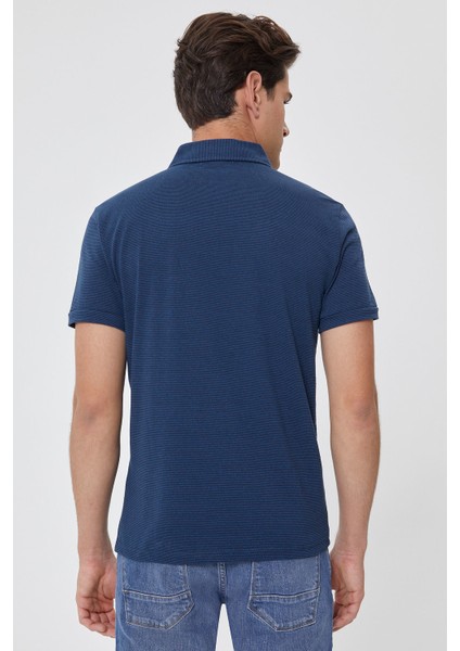 Lee Cooper Daker İndigo Polo Yaka T-Shirt