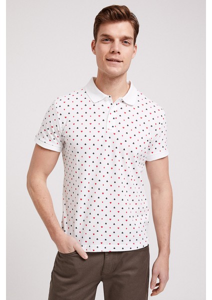 Paper Beyaz Polo Yaka T-Shirt modelleri