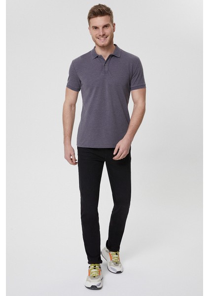 Erkek Antrasit Polo Yaka T-Shirt