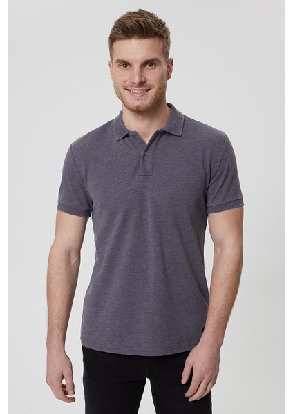 Erkek Antrasit Polo Yaka T-Shirt