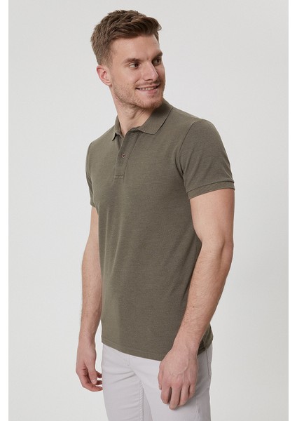 Erkek Haki Polo T-Shirt modelleri
