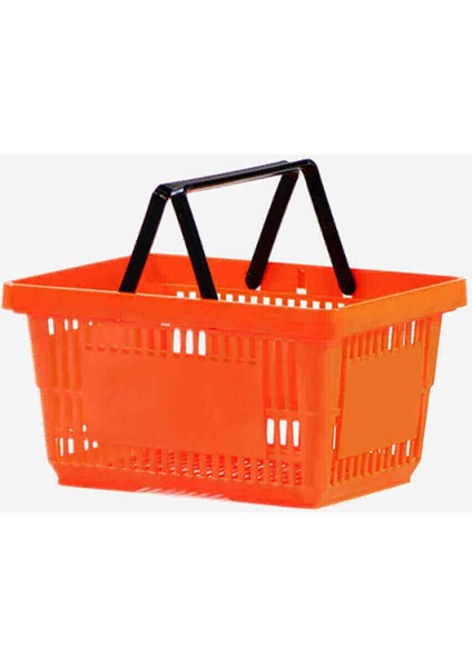 Plastik Market El Sepeti 22 Litre Turuncu