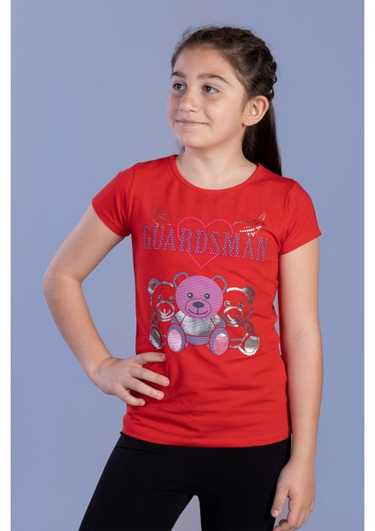 Toontoy Kız Çocuk Baskılı Tişört