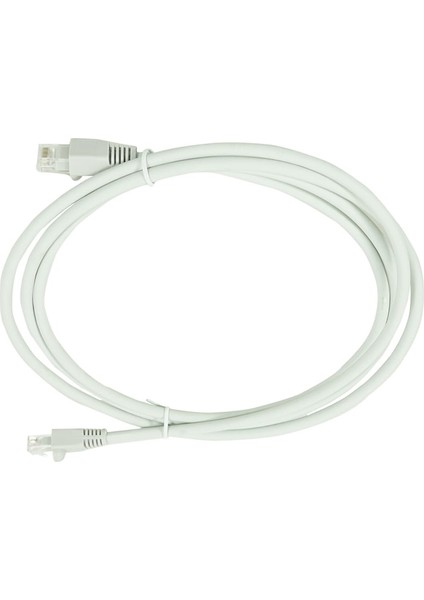 Bakır Patch Kablo Cat6A UTP 2mt LSZH Gri Patch Cord 2 Adet