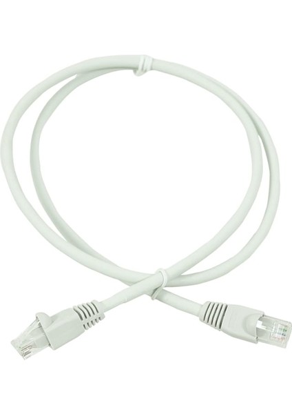 Bakır Patch Kablo Cat6A UTP 1mt LSZH Gri Patch Cord 5 Adet