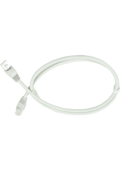 Bakır Patch Kablo Cat6A UTP 1mt LSZH Gri Patch Cord 5 Adet