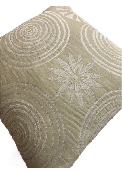 Çiçek Desenli Beyaz Kırlent Kılıfı 45CM*45CM fiyatları