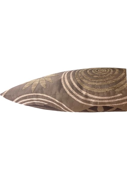 Çiçek Desenli Kahverengi Kırlent Kılıfı 45CM*45CM