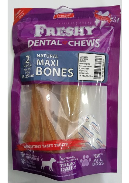 Maxi Bones Naturel 2'li 15,25 cm