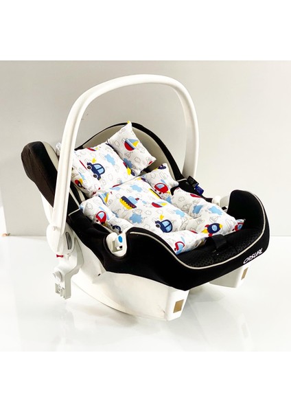 Müslin Kumaş Puset Anakucağı ve Bebek Arabası Minderi