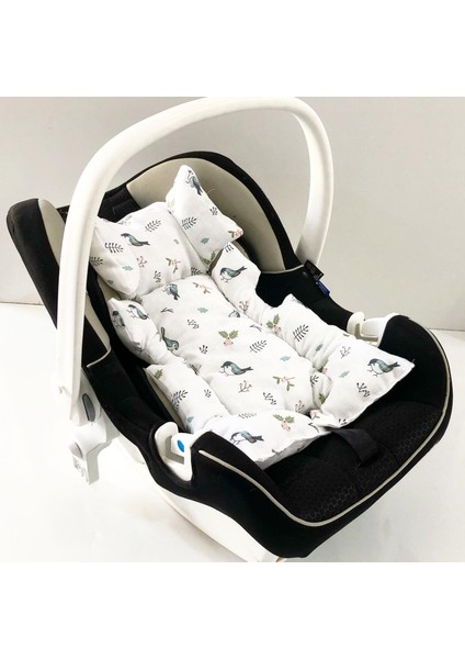 Müslin Kumaş Puset Anakucağı ve Bebek Arabası Minderi