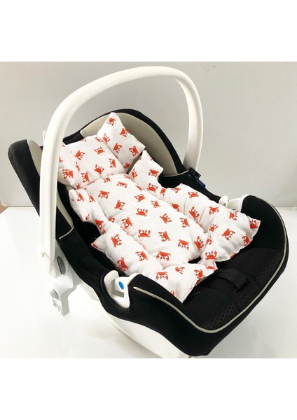 Müslin Kumaş Puset Anakucağı ve Bebek Arabası Minderi