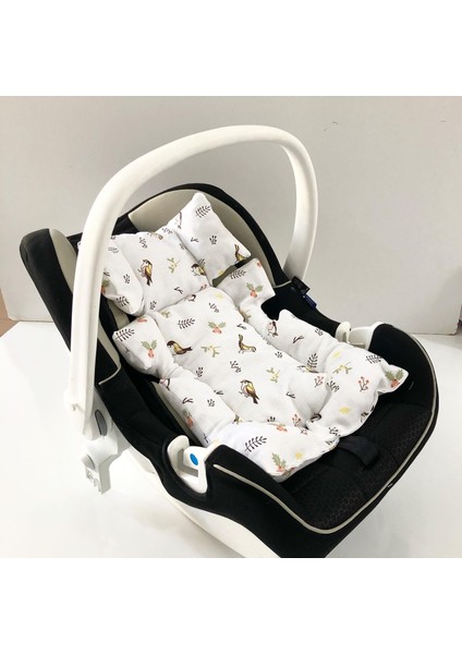Müslin Kumaş Puset Anakucağı ve Bebek Arabası Minderi