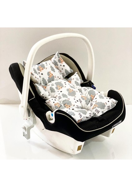 Müslin Kumaş Puset Anakucağı ve Bebek Arabası Minderi