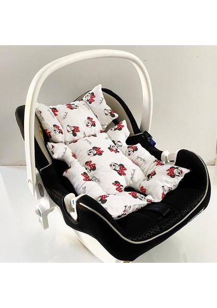 Müslin Kumaş Puset Anakucağı ve Bebek Arabası Minderi