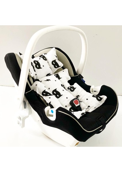 Müslin Kumaş Puset Anakucağı ve Bebek Arabası Minderi