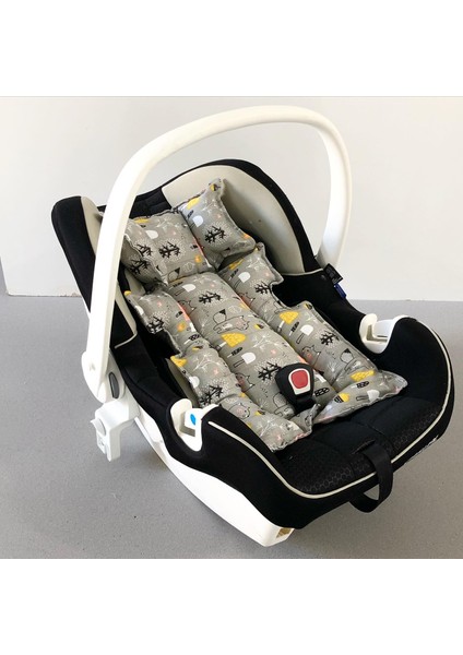 Müslin Kumaş Puset Anakucağı ve Bebek Arabası Minderi