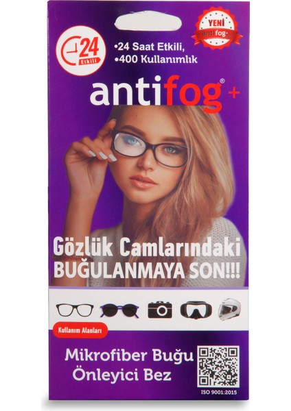 Antifog Gözlük Camı Buğu Önleyici Microfiber Bez