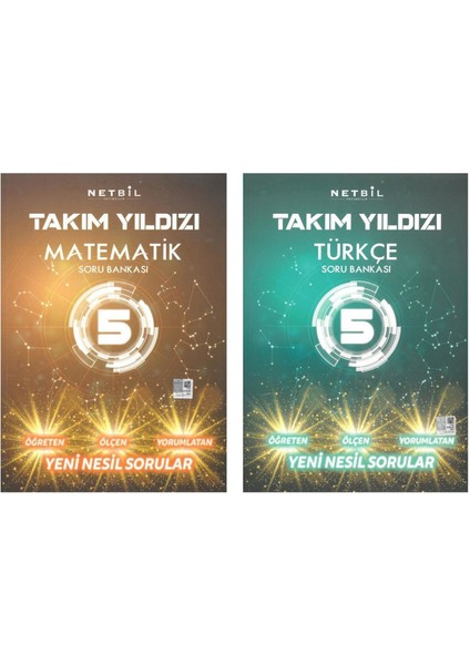 Netbil 5. Sınıf Takım Yıldızı Matematik-Türkçe Soru Bankası Seti