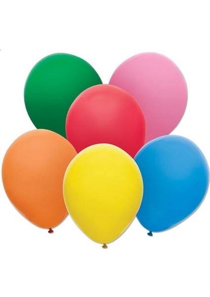 Pastel Renk Karışık Balon 12" Inç - 20 Adet-