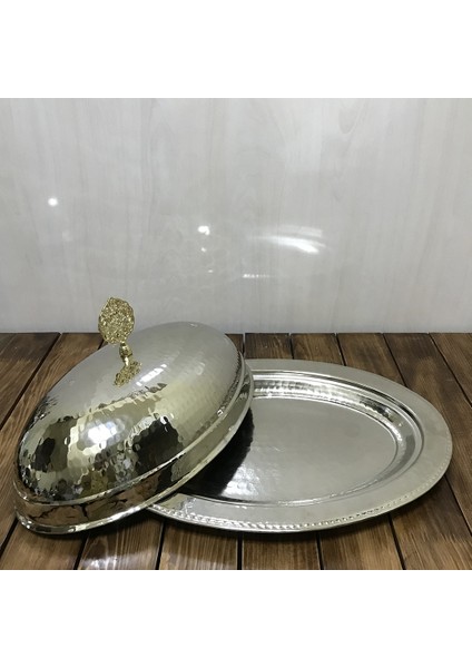 35 cm Dövme Bakır Kayık Sahan
