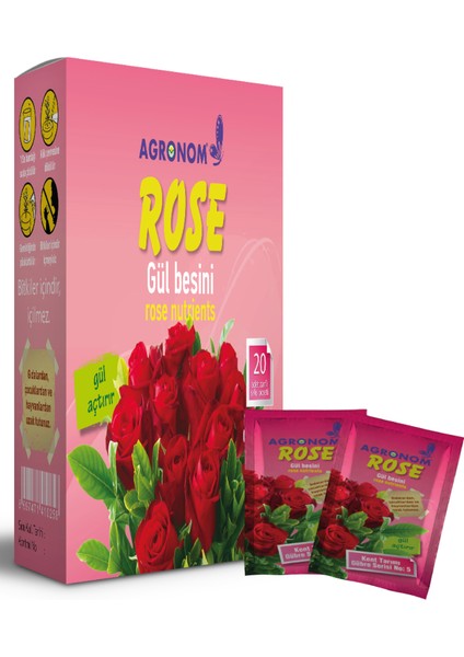Agronom Rose Genel Süs Bitkisi Besini Gübre