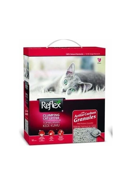 Aktif Karbonlu Topaklanan Kedi Kumu 10 Lt