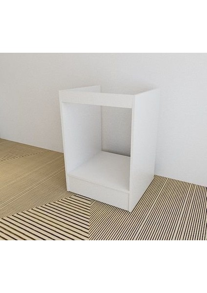 Ankastre Modül Mdf Fırın ve Ocak Dolabı Beyaz