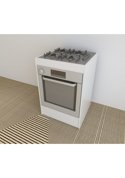 Ankastre Modül Mdf Fırın ve Ocak Dolabı Beyaz
