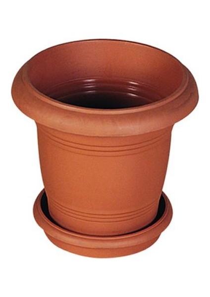 SY-5920 Kahverengi Yuvarlak Antik Saksı Takımı 25 Lt No 4
