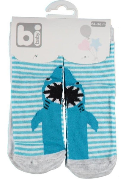 Shark Erkek 2li Bebe Çorap 68217