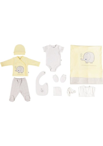 Summer Elephant 10 Parça Zıbın Seti 63184 Sarı