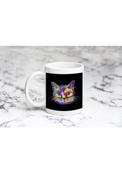 Renkli Miyav Kupa Bardak