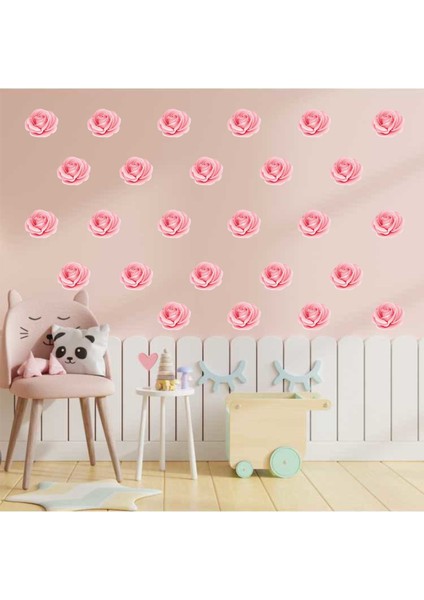 Duvar Dekorasyonu Gül Çıkartmaları- Sticker