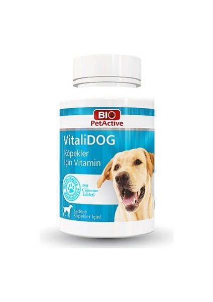 Bio Pet Active Pet Active Vitalidog Köpekler Için Multivitamin Tableti 150 Adet 75 gr